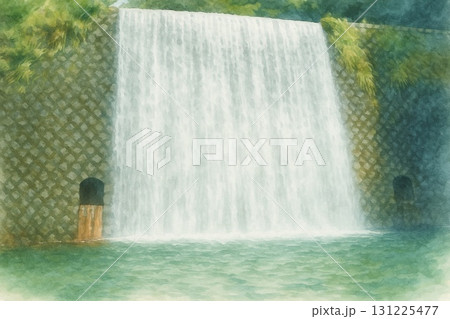 和風の人工滝 Japanese Artificial Waterfall 和風の人工滝 Japanese Artificial Waterfall 131225477