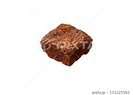 Chocolate brownie cake, food, sweet dessert with nuts rectangular shape. Sweet chocolate brownie Chocolate brownie cake, food, sweet dessert with nuts rectangular shape. Sweet chocolate brownie 131225562