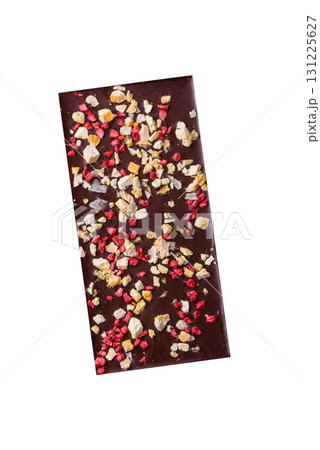 Bar sweet craft artisan chocolate with dried fruits made at home. Craft chocolate Bar sweet craft artisan chocolate with dried fruits made at home. Craft chocolate 131225627