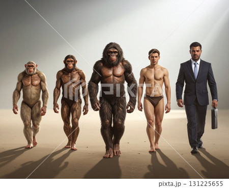進化の過程 イラスト 進化の過程 イラスト 131225655