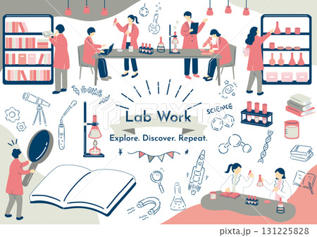 研究室で働く人達 131225828