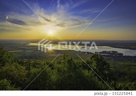South Moravia Landscape with Palava Hills. Czech Republic Nature View South Moravia Landscape with Palava Hills. Czech Republic Nature View 131225841