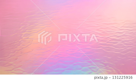 表面が七色に変化して見えるピンク系のガラス板 表面が七色に変化して見えるピンク系のガラス板 131225916