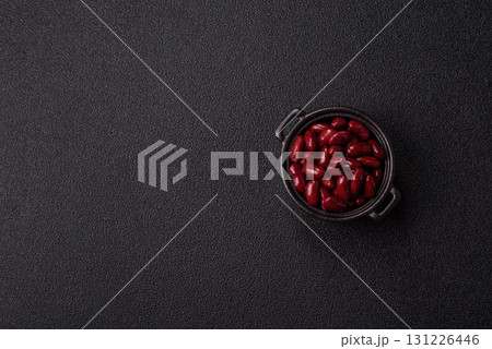 Red beans canned as an ingredient for cooking healthy or vegetarian food. Canned beans Red beans canned as an ingredient for cooking healthy or vegetarian food. Canned beans 131226446