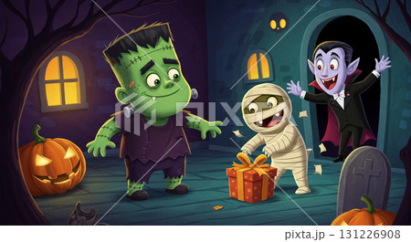 ハロウィンの夜にサプライズプレゼント 131226908