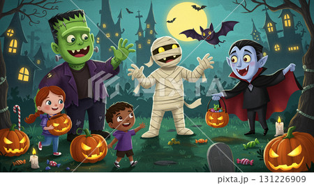 みんなでハロウィン！夜の大集合 131226909