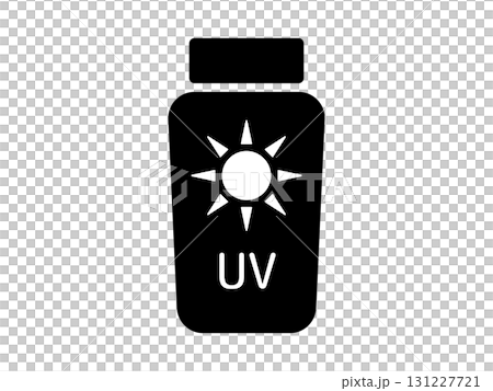 Sunscreen icon monochrome Sunscreen icon monochrome 131227721