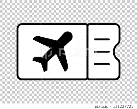 單調的機票圖標 單調的機票圖標 131227723