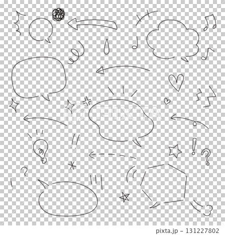 一組氣泡和各種反應 一組氣泡和各種反應 131227802