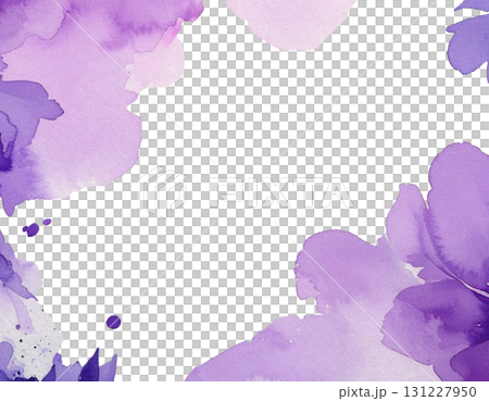 Purple paint frame transparent background 04 131227950