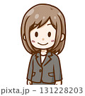 笑顔の女性ビジネスパーソン（上半身） 131228203