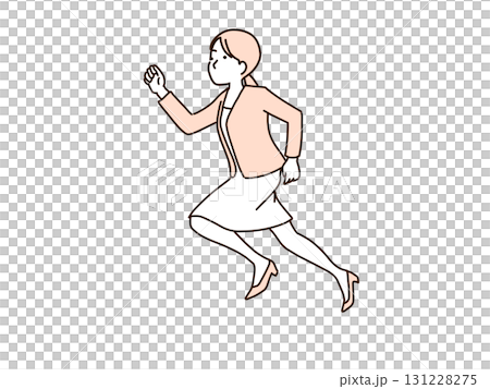 Running, businesswoman is busy Running, businesswoman is busy 131228275