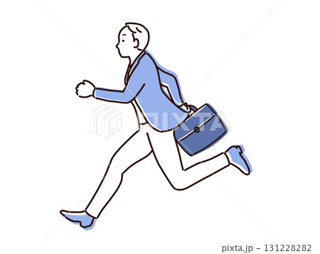走る、ビジネスマンは忙しい忙しい 131228282