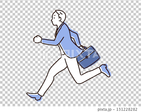 走る、ビジネスマンは忙しい忙しい 131228282