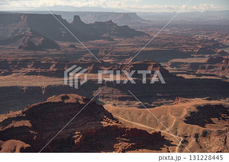 Dramatic canyon landscape in Canyonlands National Park, Utah, United States Dramatic canyon landscape in Canyonlands National Park, Utah, United States 131228445