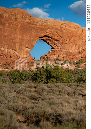 North Window, arch sandstone rock formation in Arches National Park, Utah, USA North Window, arch sandstone rock formation in Arches National Park, Utah, USA 131228453
