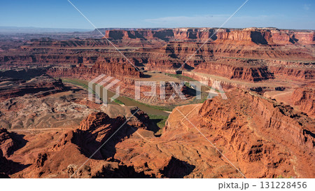 Colorado river view from Dead Horse Point overlook in Canyonlands National Park, Utah, USA Colorado river view from Dead Horse Point overlook in Canyonlands National Park, Utah, USA 131228456
