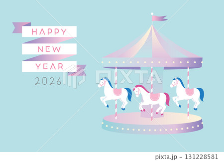 2026年メリーゴーランド年賀 2026年メリーゴーランド年賀 131228581