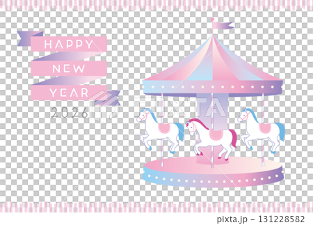 2026年メリーゴーランド年賀_2 2026年メリーゴーランド年賀_2 131228582