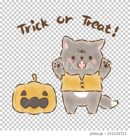 狼先生和南瓜先生的討糖活動 無背景 131228721