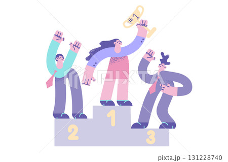 Woman leadership and career leadership concept. 131228740