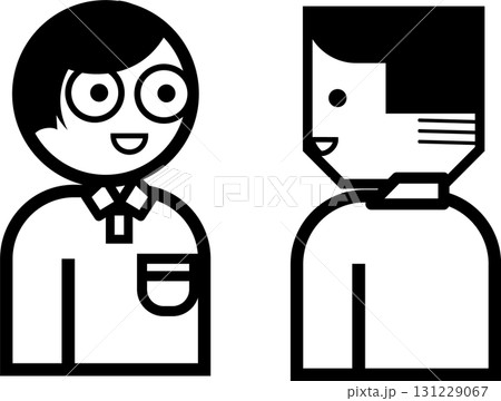 上司に報告する人 131229067