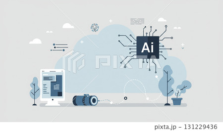 AIが創る、クリエイティブコンテンツ生成  131229436