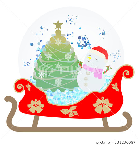 ソリ型のスノードーム ソリ型のスノードーム 131230087