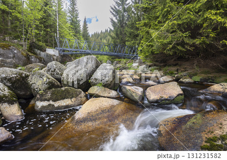 Spring landscape near Karlovsky most, Czech and Poland border, Jizerky mountains, Czech Republic Spring landscape near Karlovsky most, Czech and Poland border, Jizerky mountains, Czech Republic 131231582