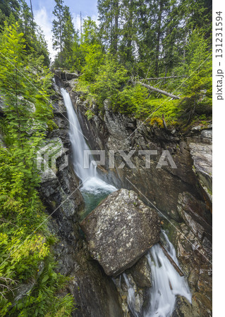 Huge waterfall (Obrovsky vodopad) in High Tatras mountains, Slovakia Huge waterfall (Obrovsky vodopad) in High Tatras mountains, Slovakia 131231594