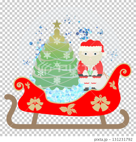 Sled-shaped snow globe 131231792