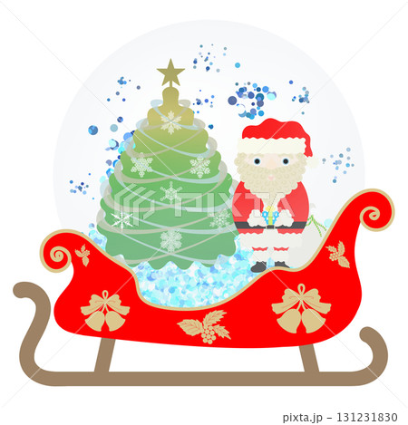 ソリ型のスノードーム ソリ型のスノードーム 131231830