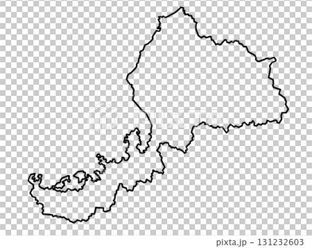 福井縣地圖（空白地圖） 131232603