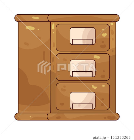 illustration of File Cabinet illustration of File Cabinet 131233263