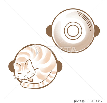 猫鍋のイラスト 131233476