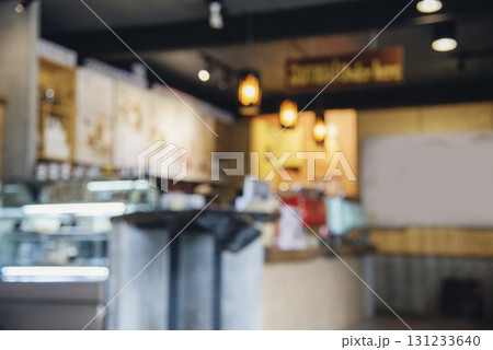 Blurred background shopping mall light bokeh business event in retail store. Blurry abstract background of store grocery. Blur Convention hall center audience present display goods products on shelf. Blurred background shopping mall light bokeh business event in retail store. Blurry abstract background of store grocery. Blur Convention hall center audience present display goods products on shelf. 131233640