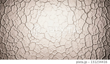 Vintage patterned glass texture with brown and beige abstract surface for decorative background or retro interior design concept 131234416