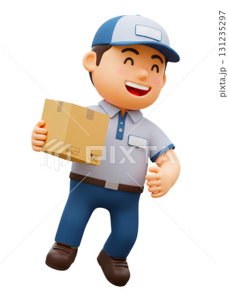 笑顔で元気な配達員 笑顔で元気な配達員 131235297