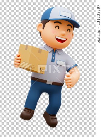 笑顔で元気な配達員 笑顔で元気な配達員 131235297