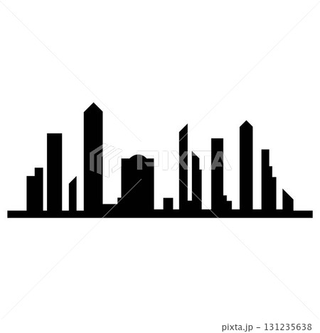 Modern City skyline vector icon background 131235638
