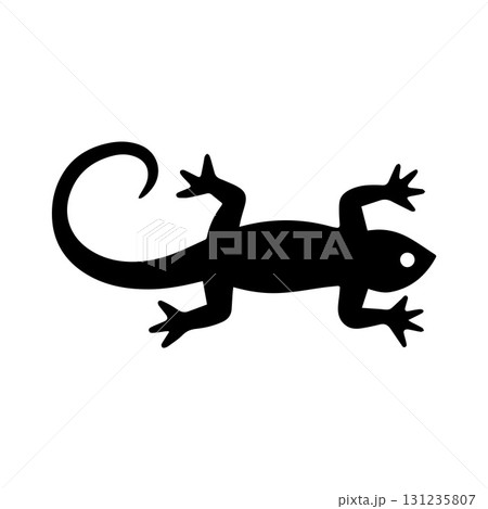 Bold gecko head inside home perfect for pest control or safe living campaigns Bold gecko head inside home perfect for pest control or safe living campaigns 131235807