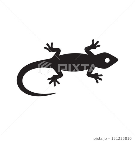 Gecko key house logo symbolizing entrance, security and harmony with nature 131235810
