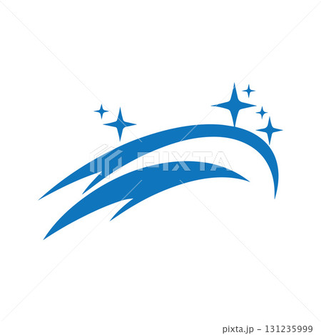 Minimal brush stroke vector logo symbolizing cleanliness, freshness, and modern sanitation Minimal brush stroke vector logo symbolizing cleanliness, freshness, and modern sanitation 131235999