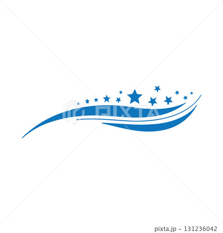 Creative abstract cleaning service logo with sweeping motion symbol for modern cleaning brand 131236042
