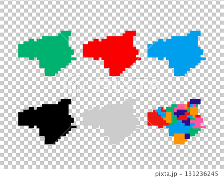 ドット絵の地図＿徳島県＿角ドット-03 131236245