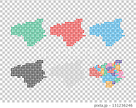 Pixel art map_Tokushima prefecture_Square dot-04 131236246