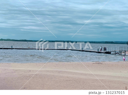 A small bridge over the lake. A quiet place to relax 131237015