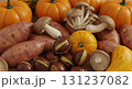 秋の味覚（きのこ・かぼちゃ・栗・さつまいも）1 131237082