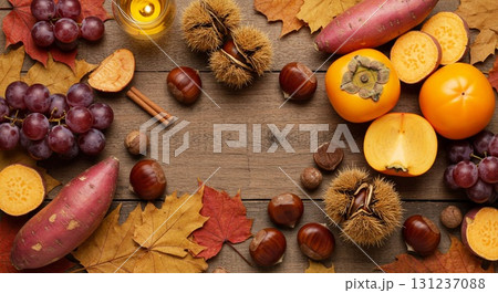 秋の味覚（かぼちゃ・栗・さつまいも）6 131237088
