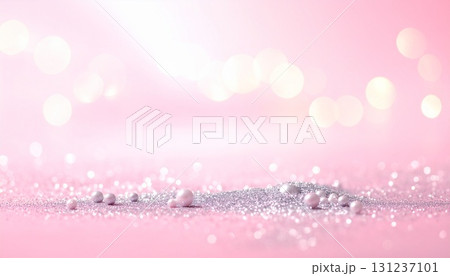 ソフトピンクグラデーションに輝くシルバーグリッター背景 ソフトピンクグラデーションに輝くシルバーグリッター背景 131237101
